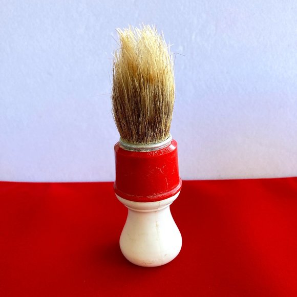 Antique Shaving Brush Broochas GALAN Patented Mens Grooming Natural Bristols - Picture 1 of 9